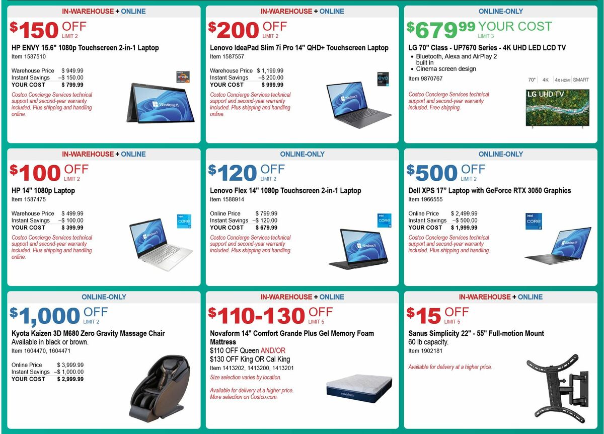 Costco Weekly Ad from December 29