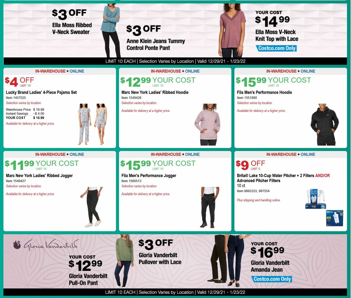 Costco Weekly Ad from December 29