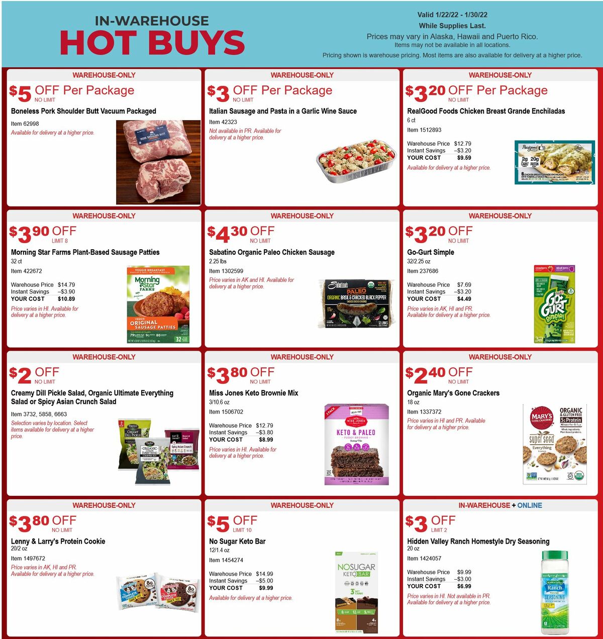 Costco Hot Buys Weekly Ad from January 22