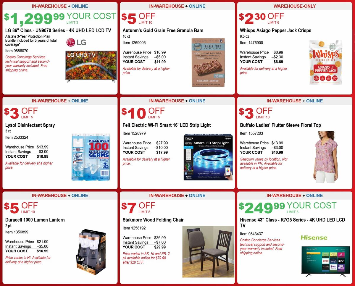 Costco Weekly Ad from April 2