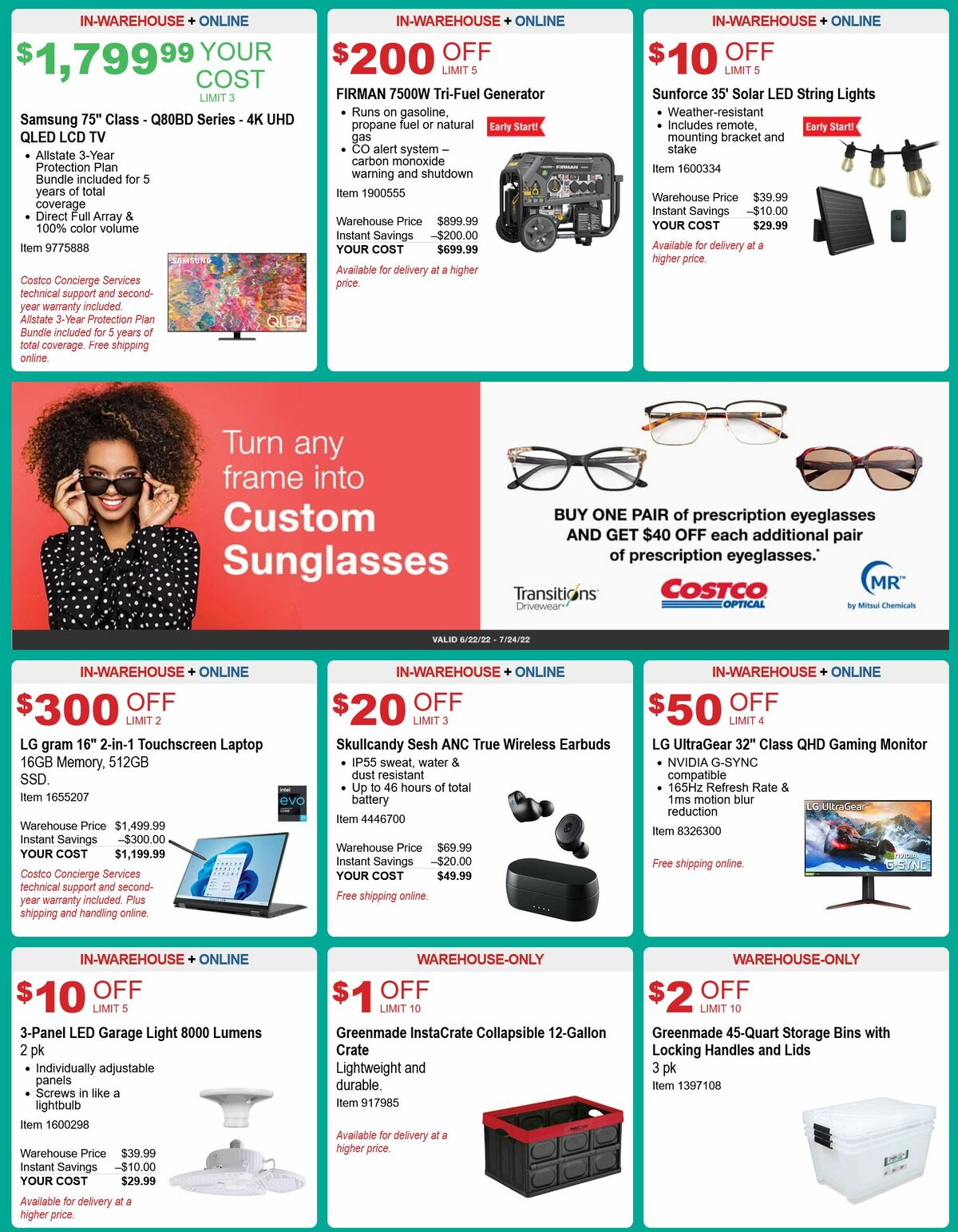 Costco Weekly Ad from June 22