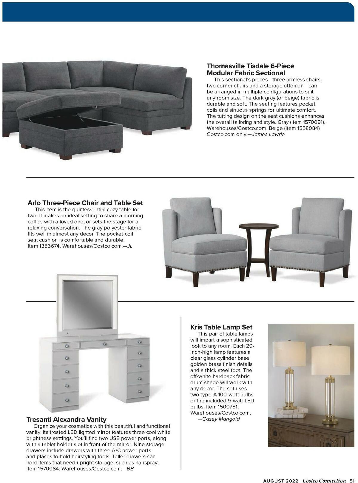 Costco Connection August Weekly Ad from August 1