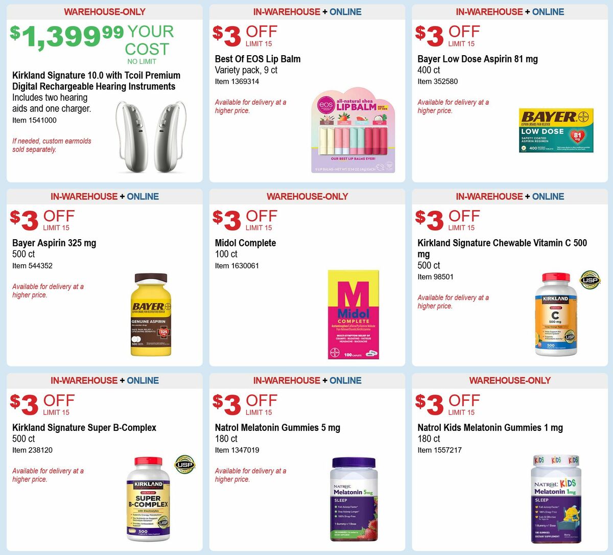 Costco Weekly Ad from August 3