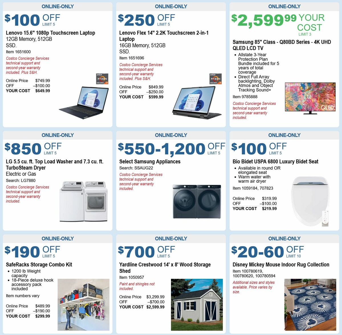 Costco Weekly Ad from August 3