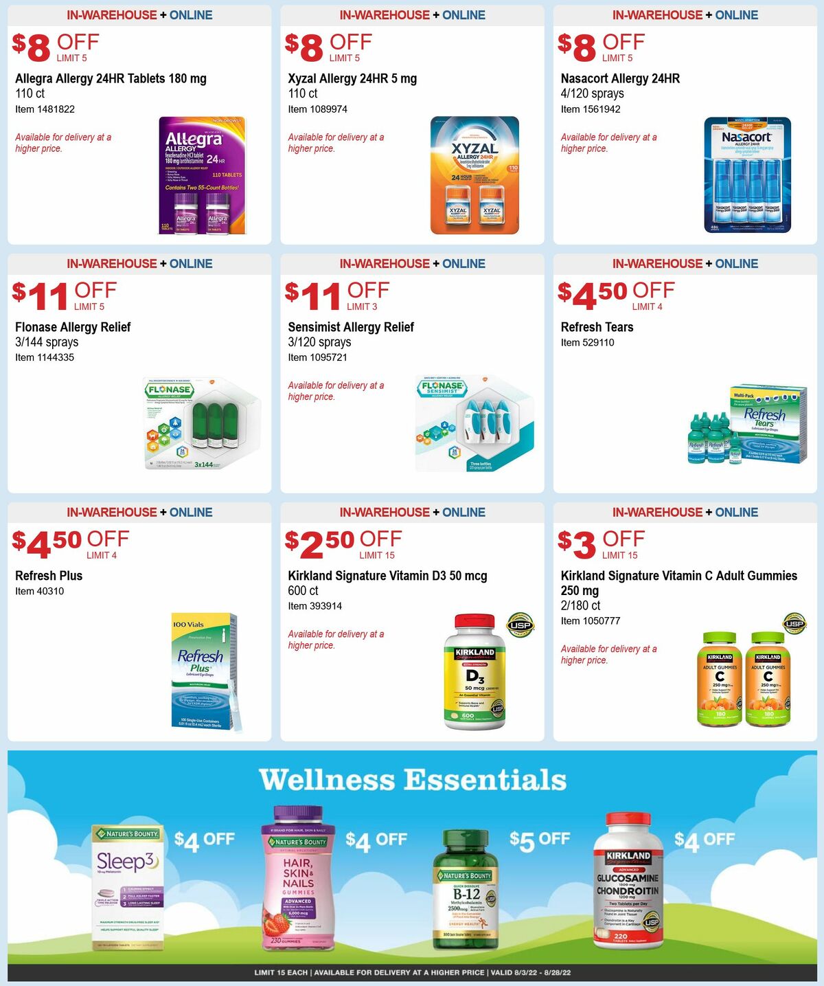 Costco Weekly Ad from August 3