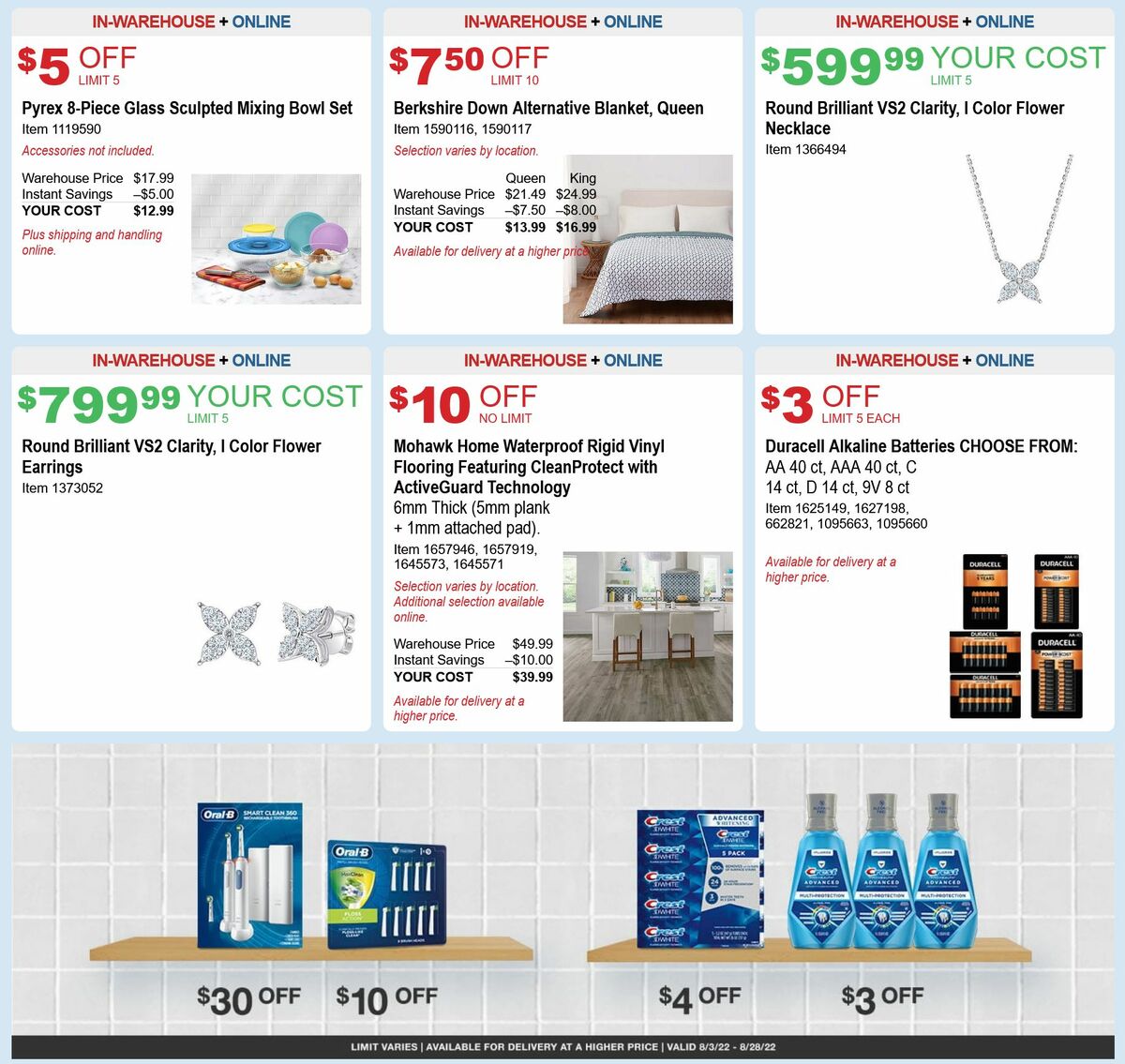 Costco Weekly Ad from August 3