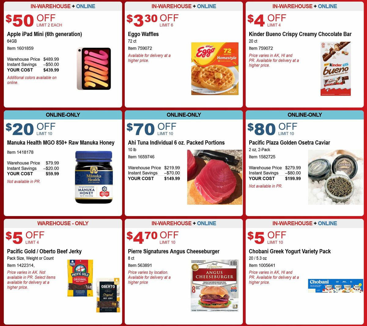 Costco Hot Buys Weekly Ad from August 20