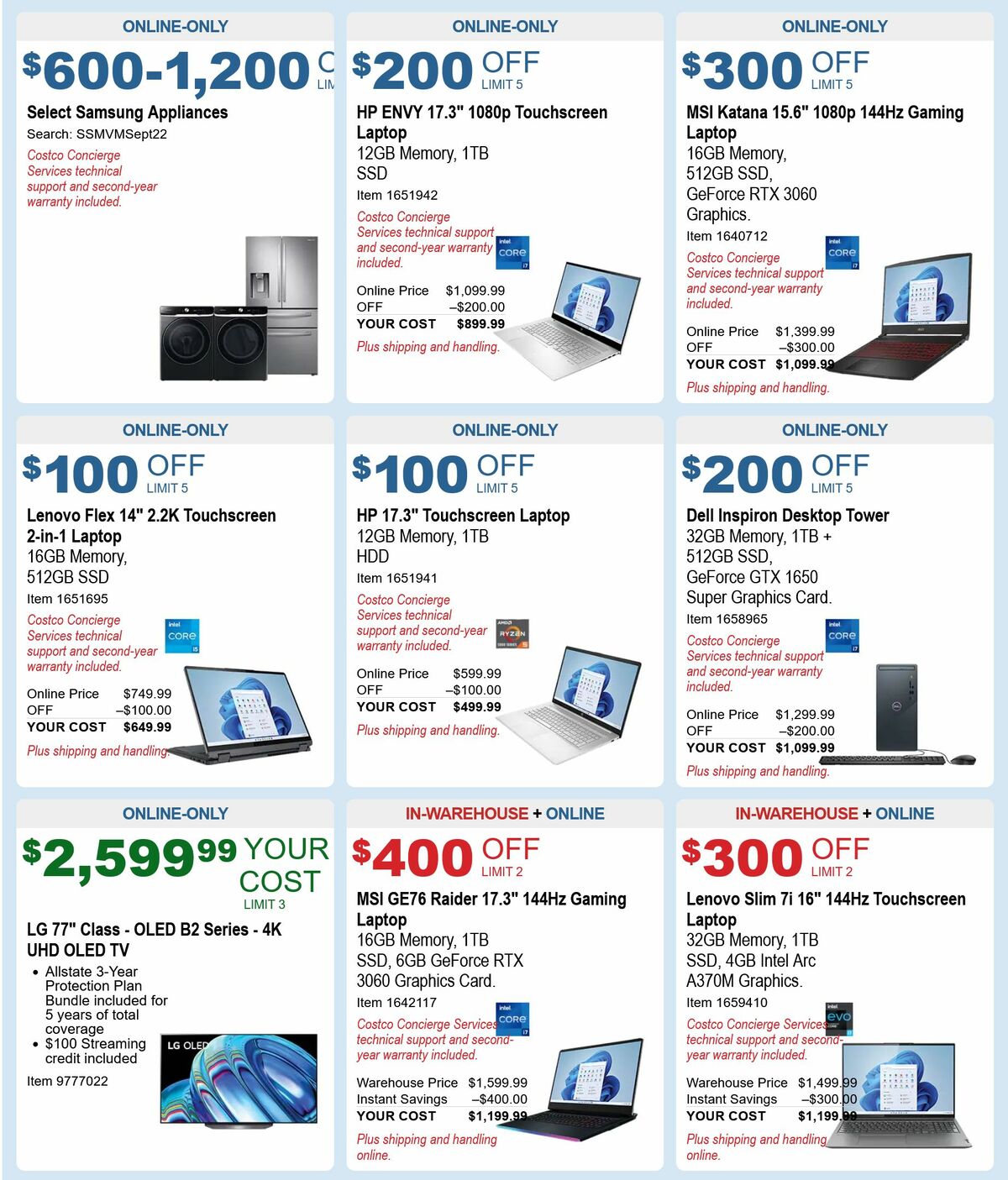 Costco Weekly Ad from August 31