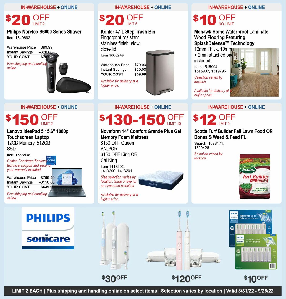 Costco Weekly Ad from August 31