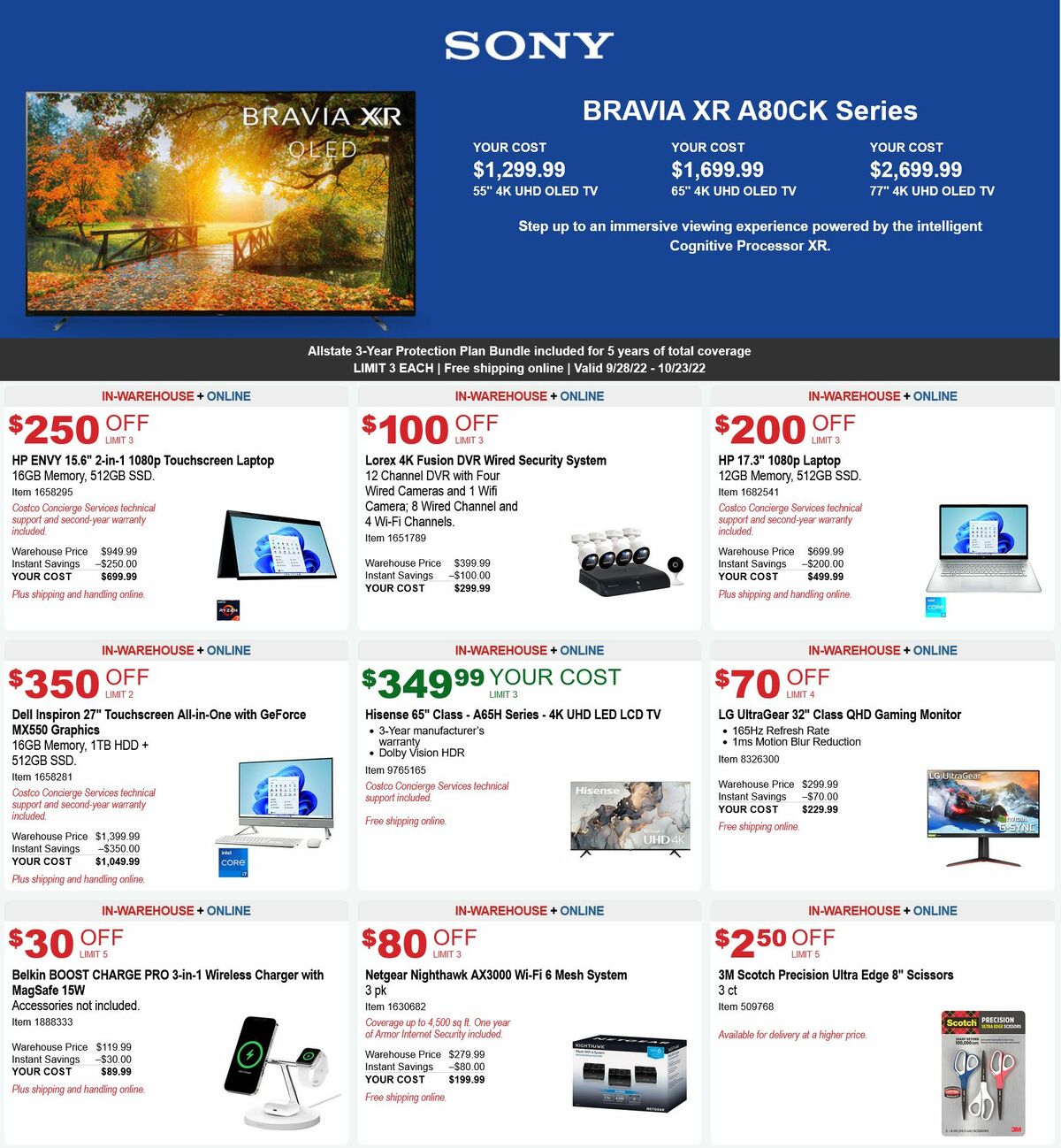 Costco Weekly Ad from September 28