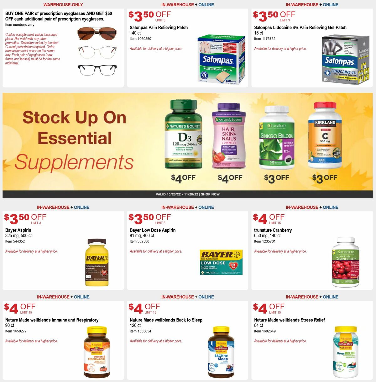 Costco Weekly Ad from October 26