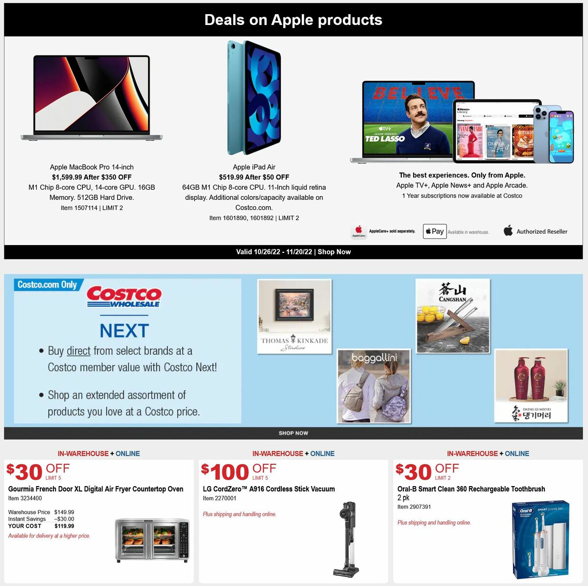 Costco Weekly Ad from October 26