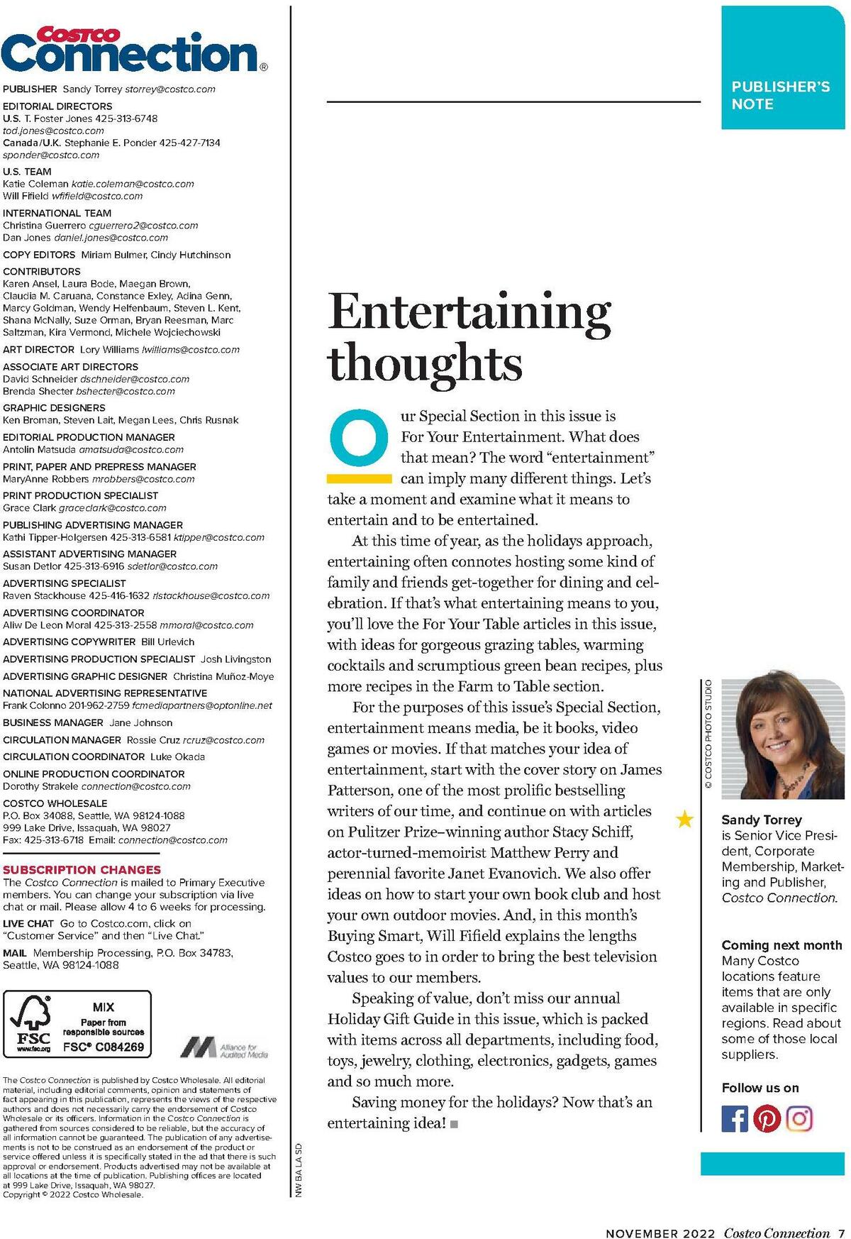 Costco Connection November Weekly Ad from November 1