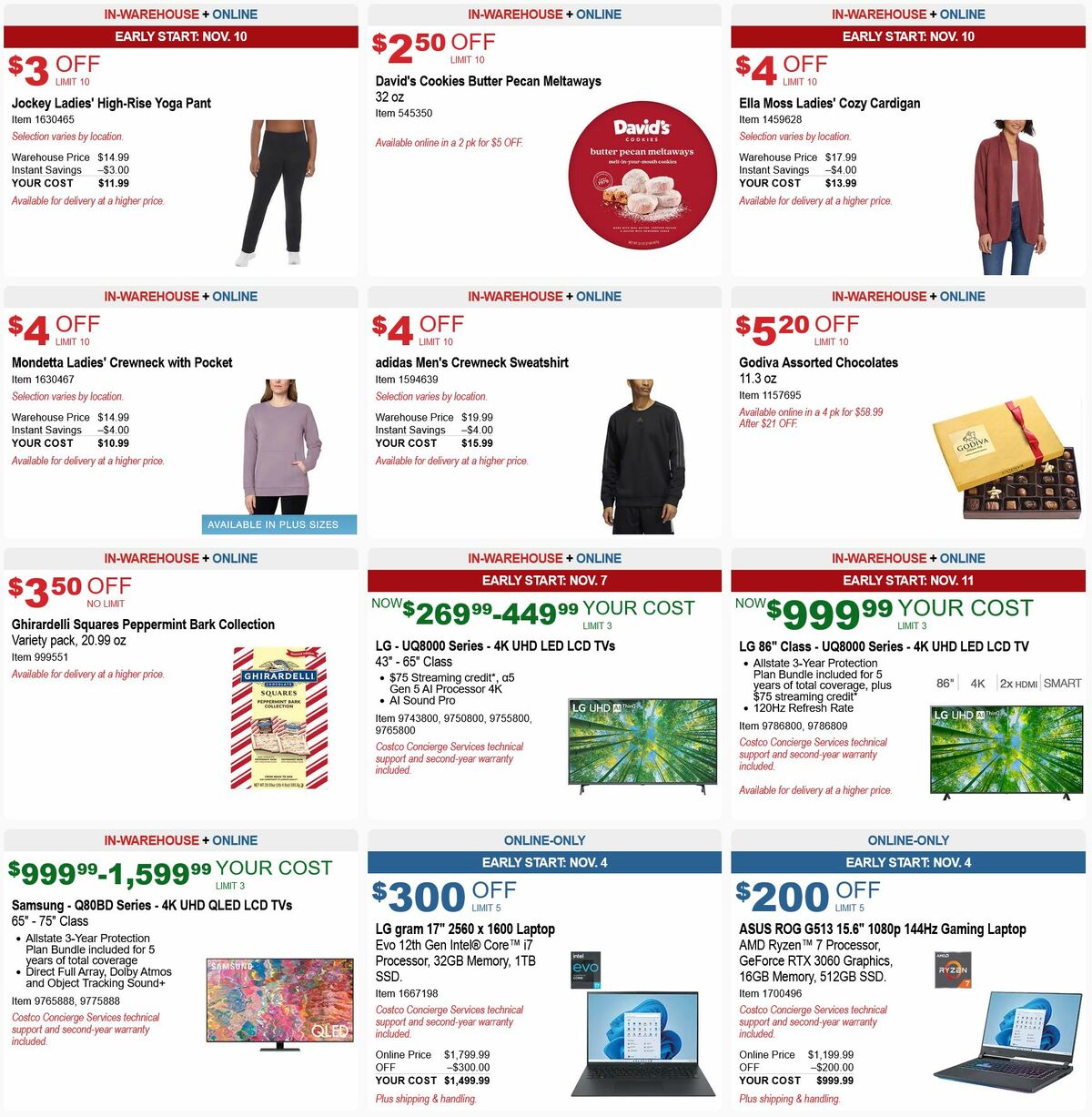 Costco Early Black Friday Deals Weekly Ad from November 14