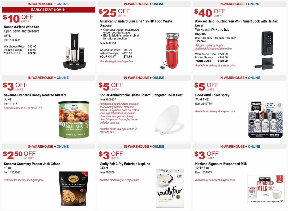 Costco Early Black Friday Deals Weekly Ad from November 14