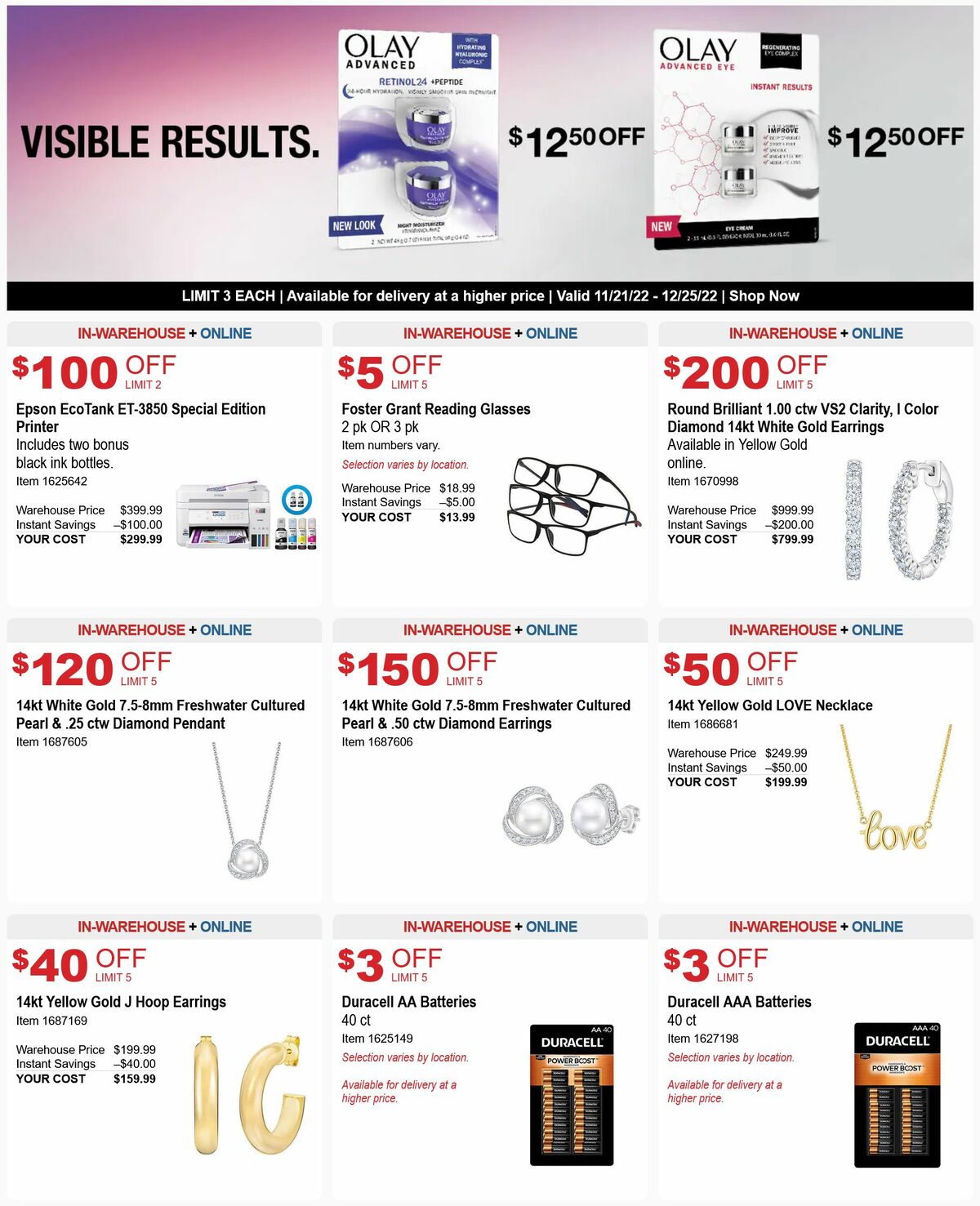 Costco Weekly Ad from November 21