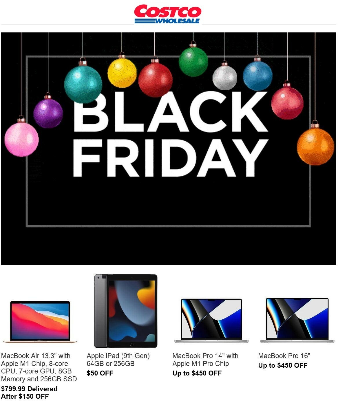 Costco Black Friday + Thanksgiving Day Weekly Ad from November 24