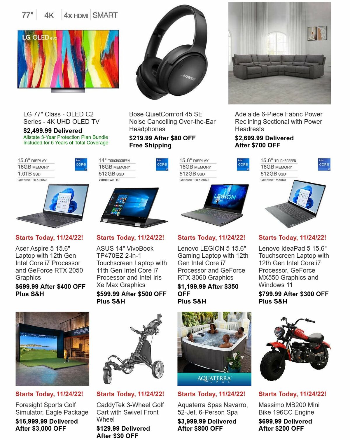 Costco Black Friday + Thanksgiving Day Weekly Ad from November 24