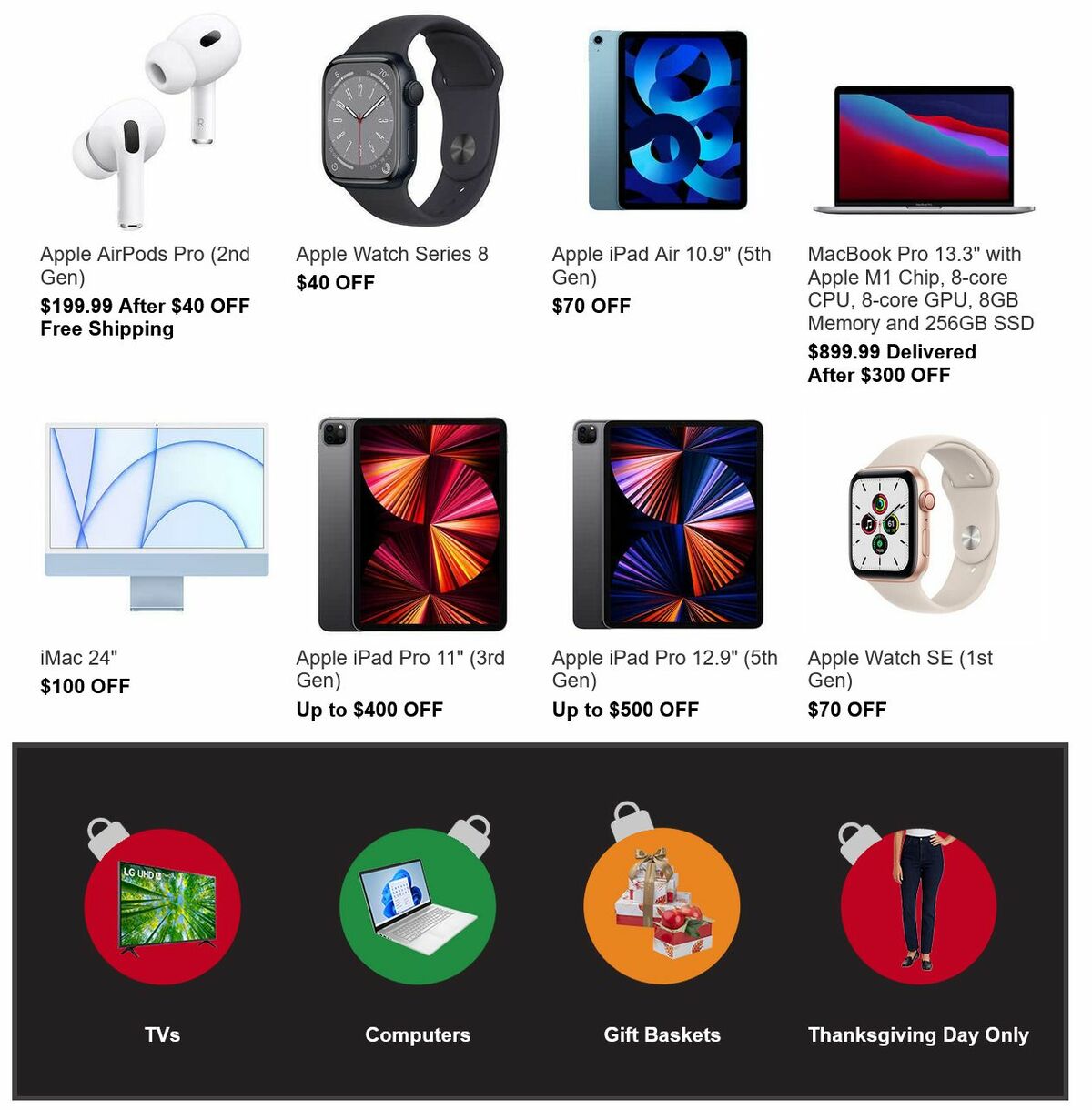 Costco Black Friday + Thanksgiving Day Weekly Ad from November 24