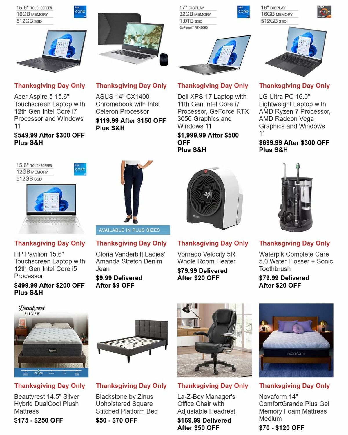 Costco Black Friday + Thanksgiving Day Weekly Ad from November 24