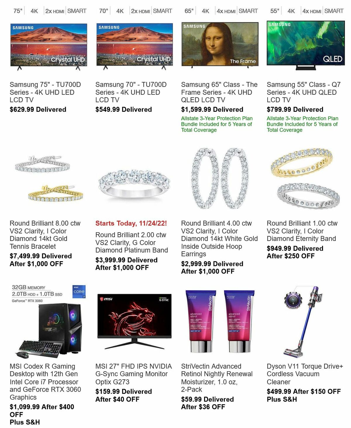 Costco Black Friday + Thanksgiving Day Weekly Ad from November 24