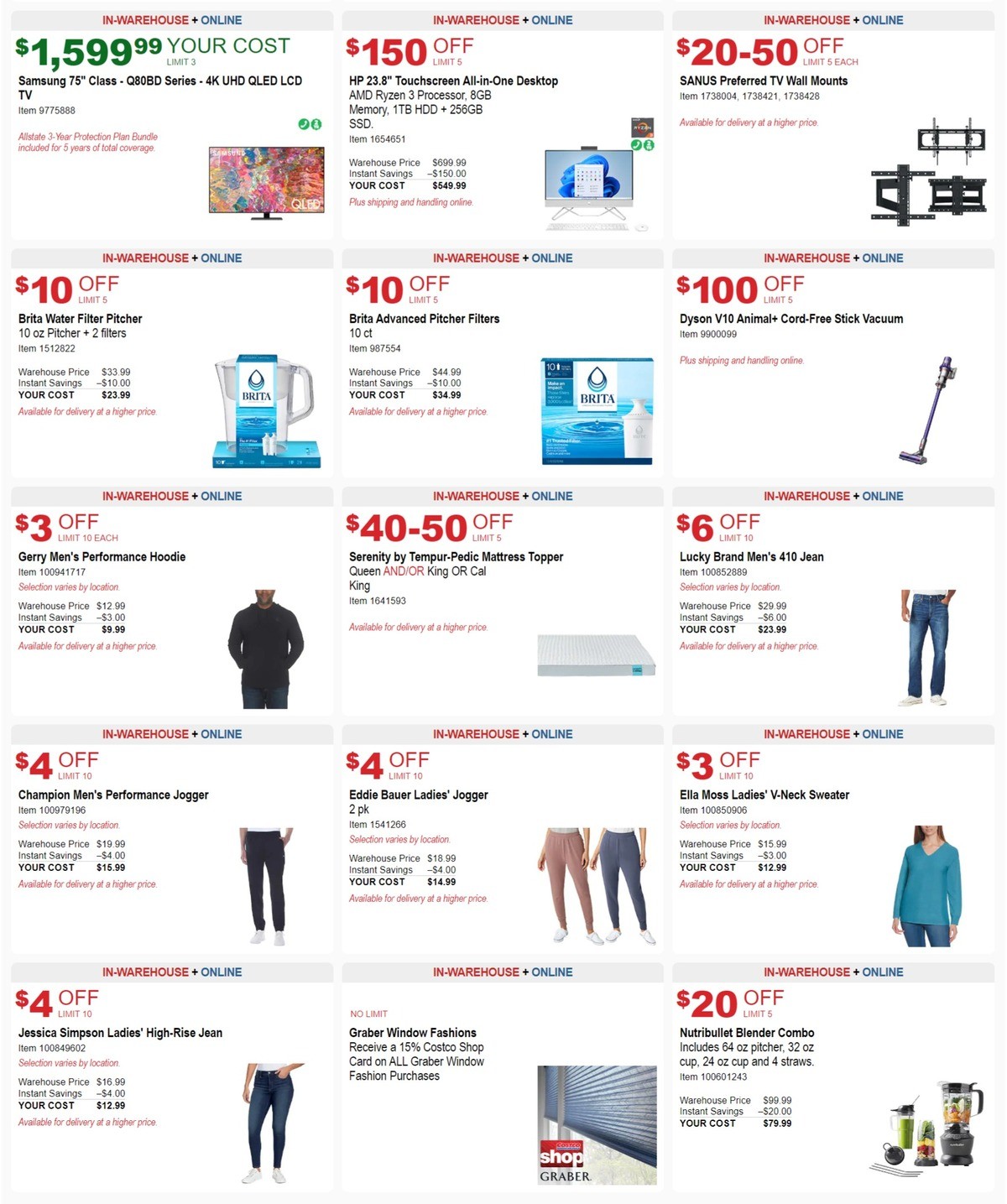 Costco Weekly Ad from December 28
