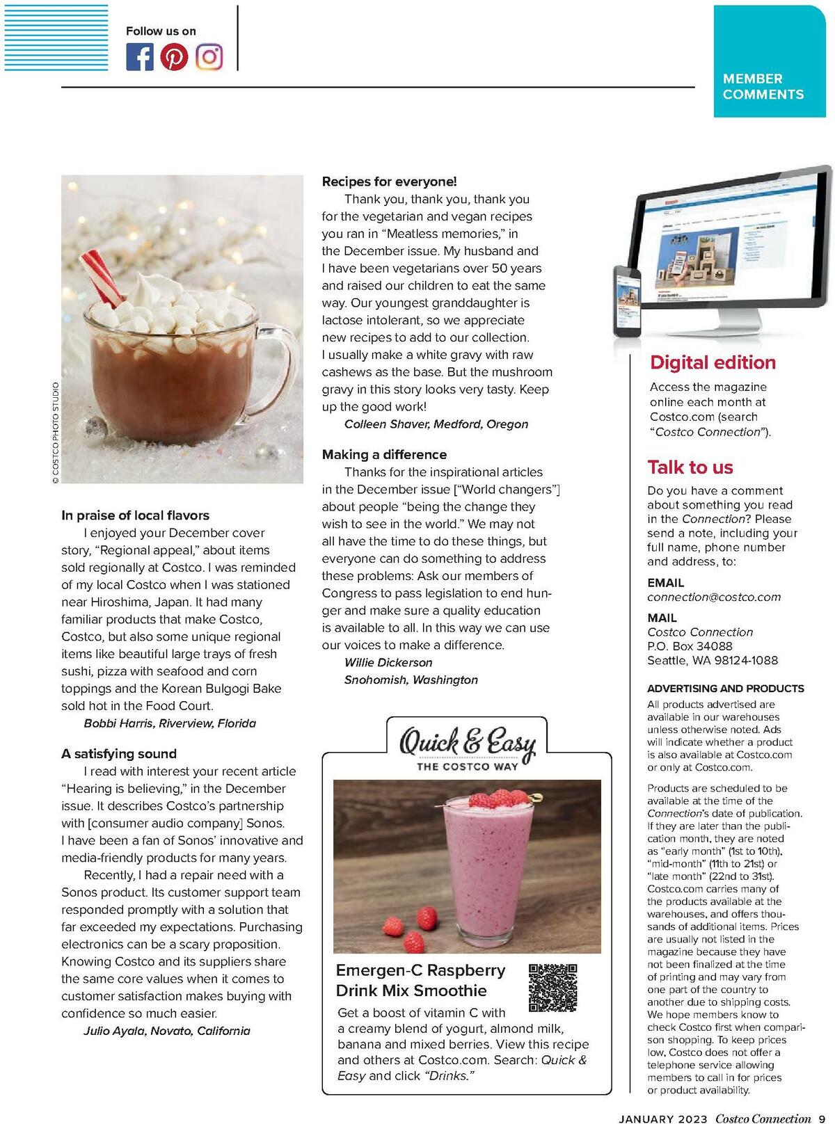 Costco Connection January Weekly Ad from January 1