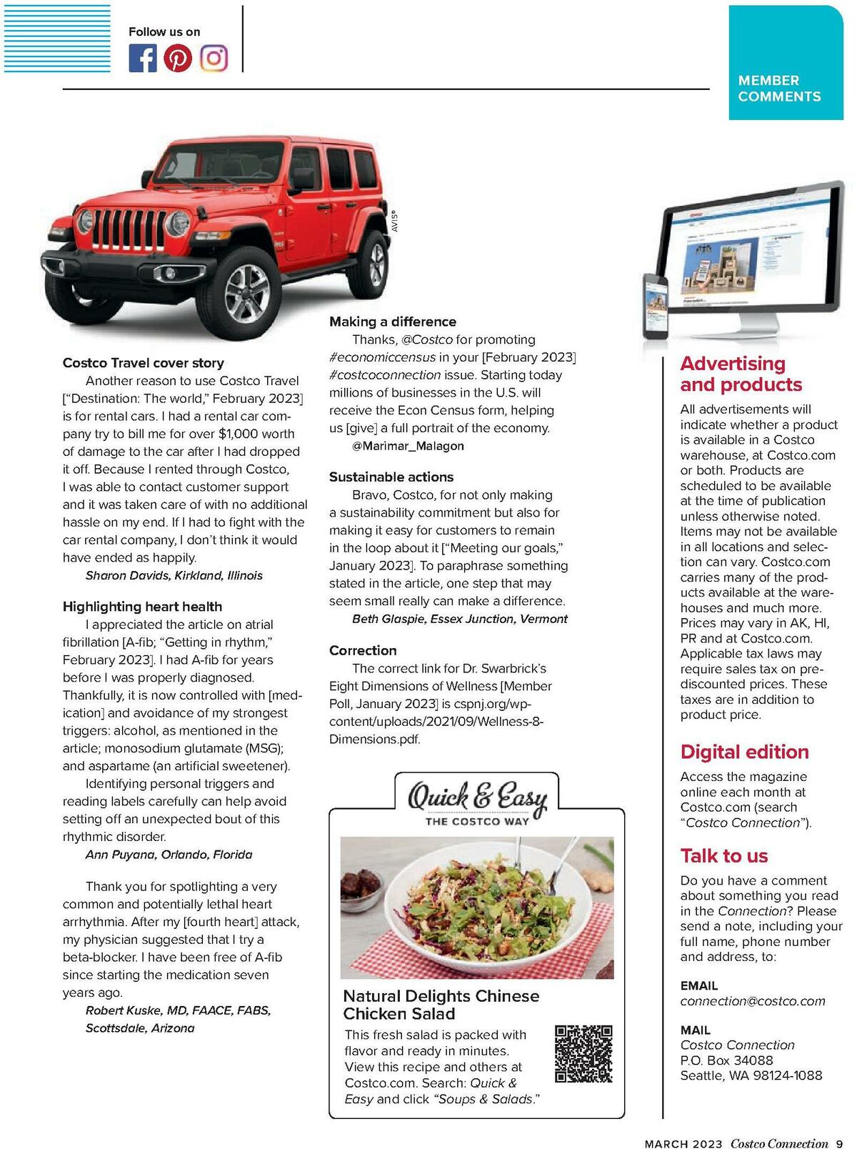Costco Connection March Weekly Ad from March 1