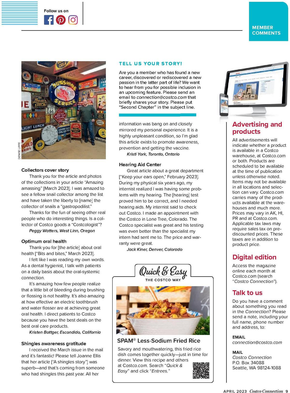 Costco Connection April Weekly Ad from April 1