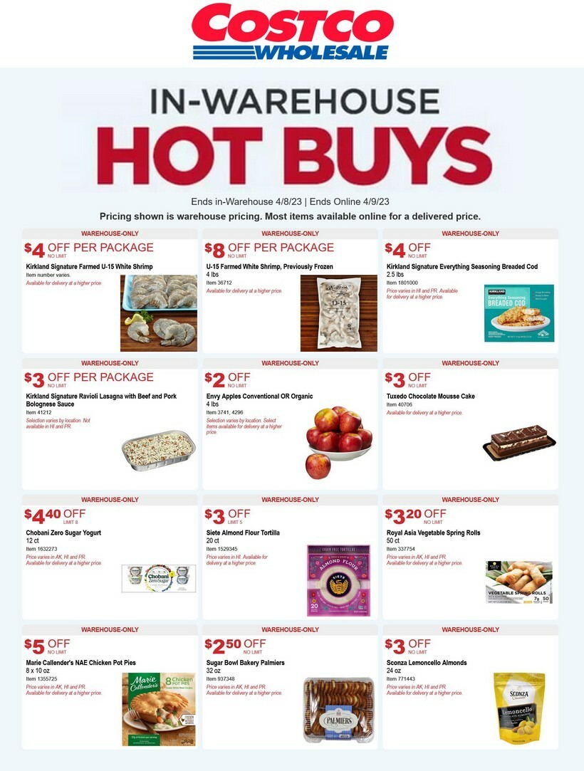Costco Hot Buys Weekly Ad from April 1