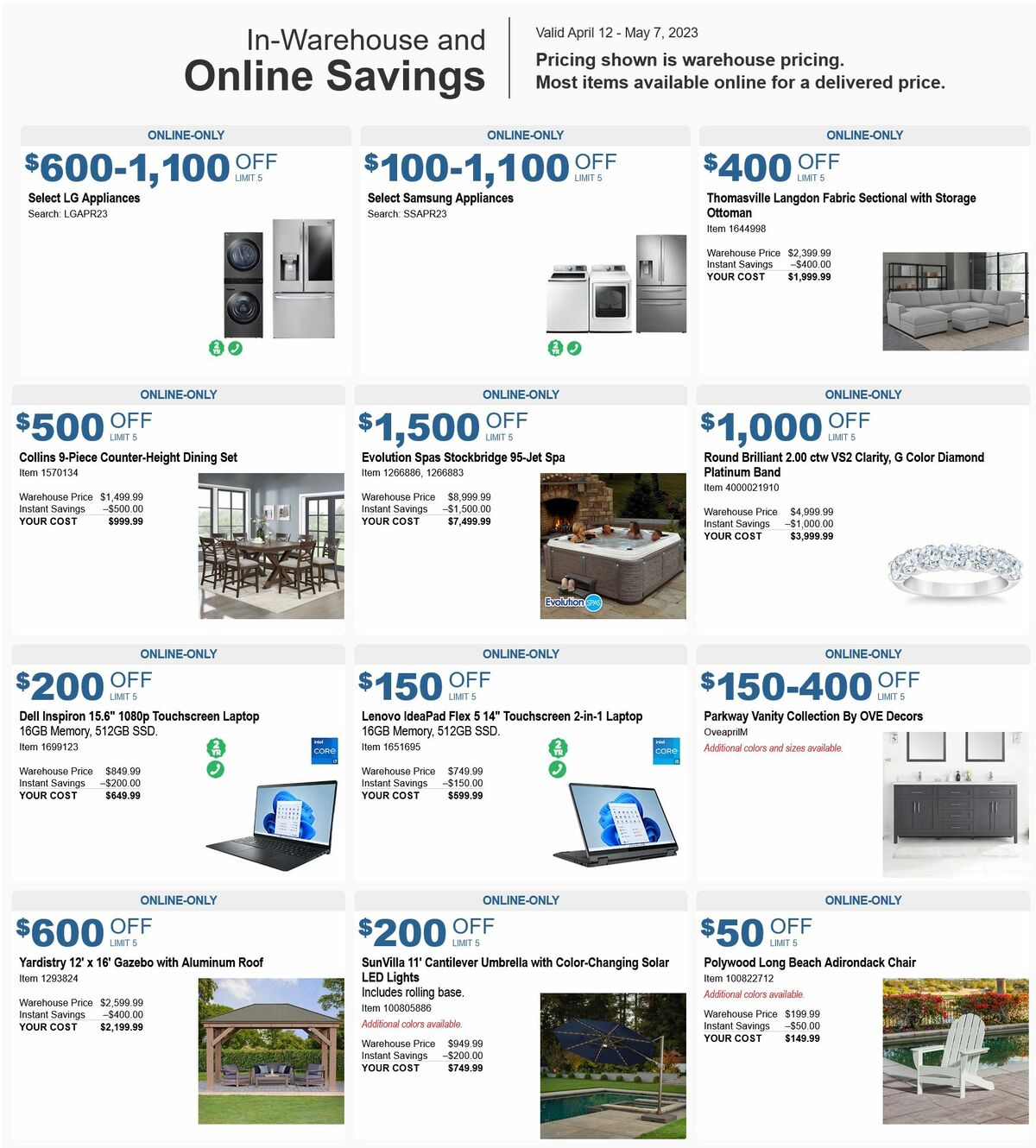 Costco Weekly Ad from April 12