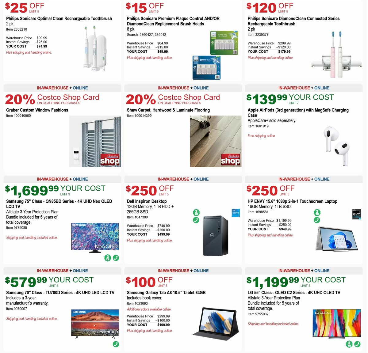 Costco Weekly Ad from April 12