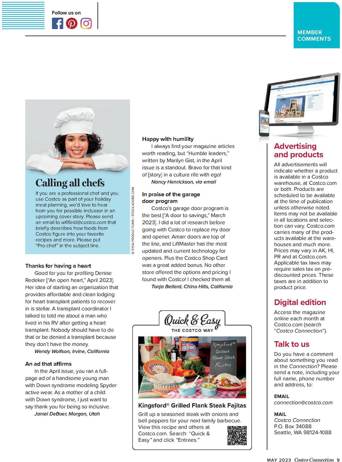 Costco Connection May Weekly Ad from May 1