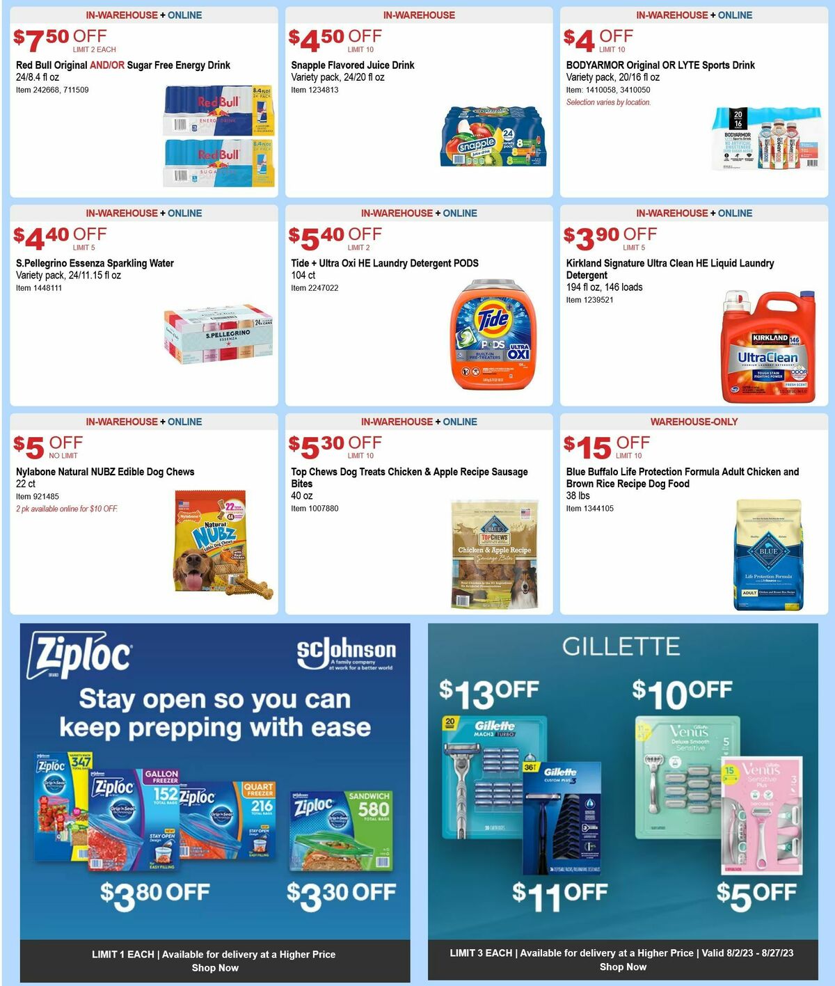 Costco Weekly Ad from August 2
