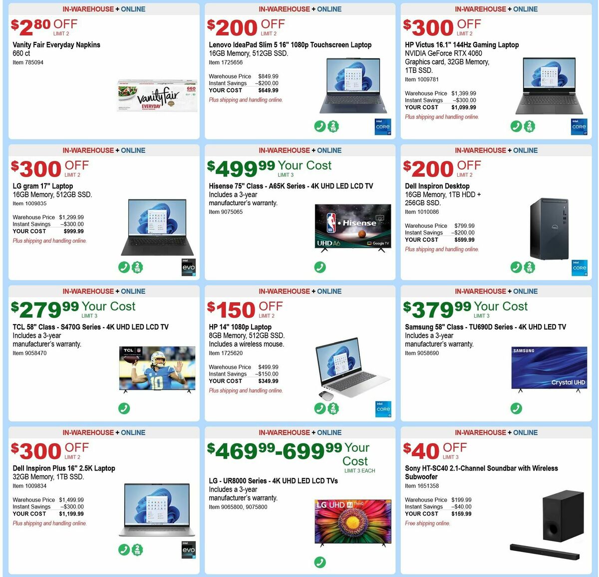 Costco Weekly Ad from August 2