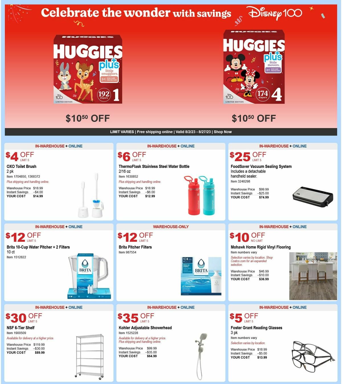 Costco Weekly Ad from August 2