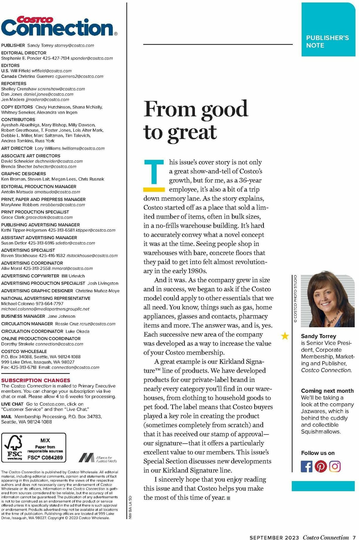 Costco Connection September Weekly Ad from September 1