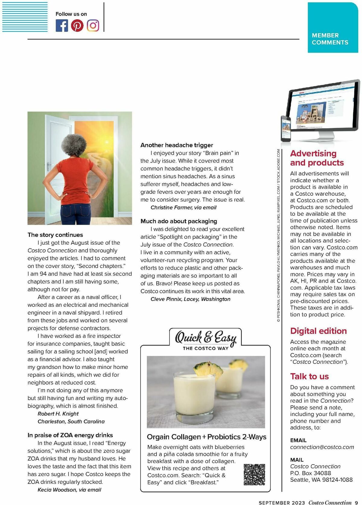 Costco Connection September Weekly Ad from September 1