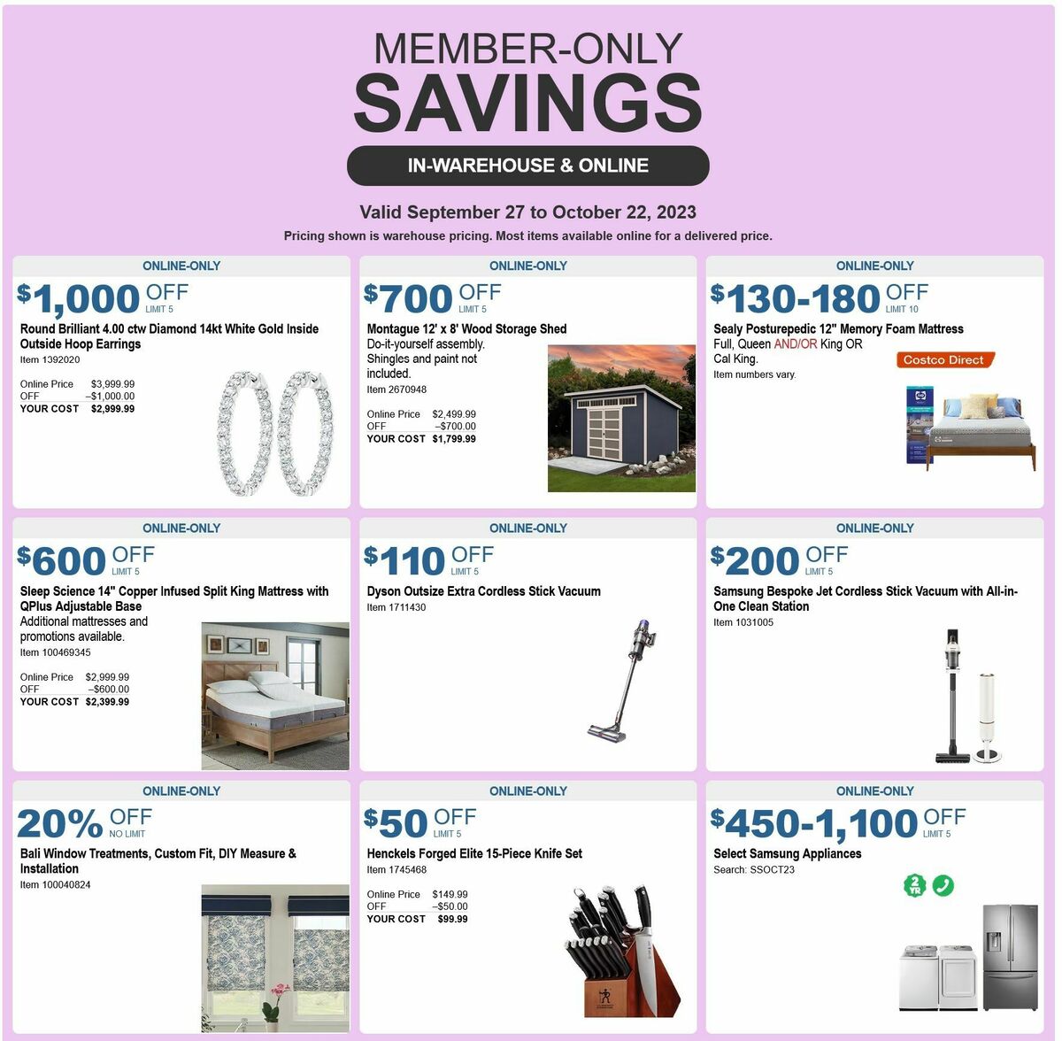 Costco Weekly Ad from September 27