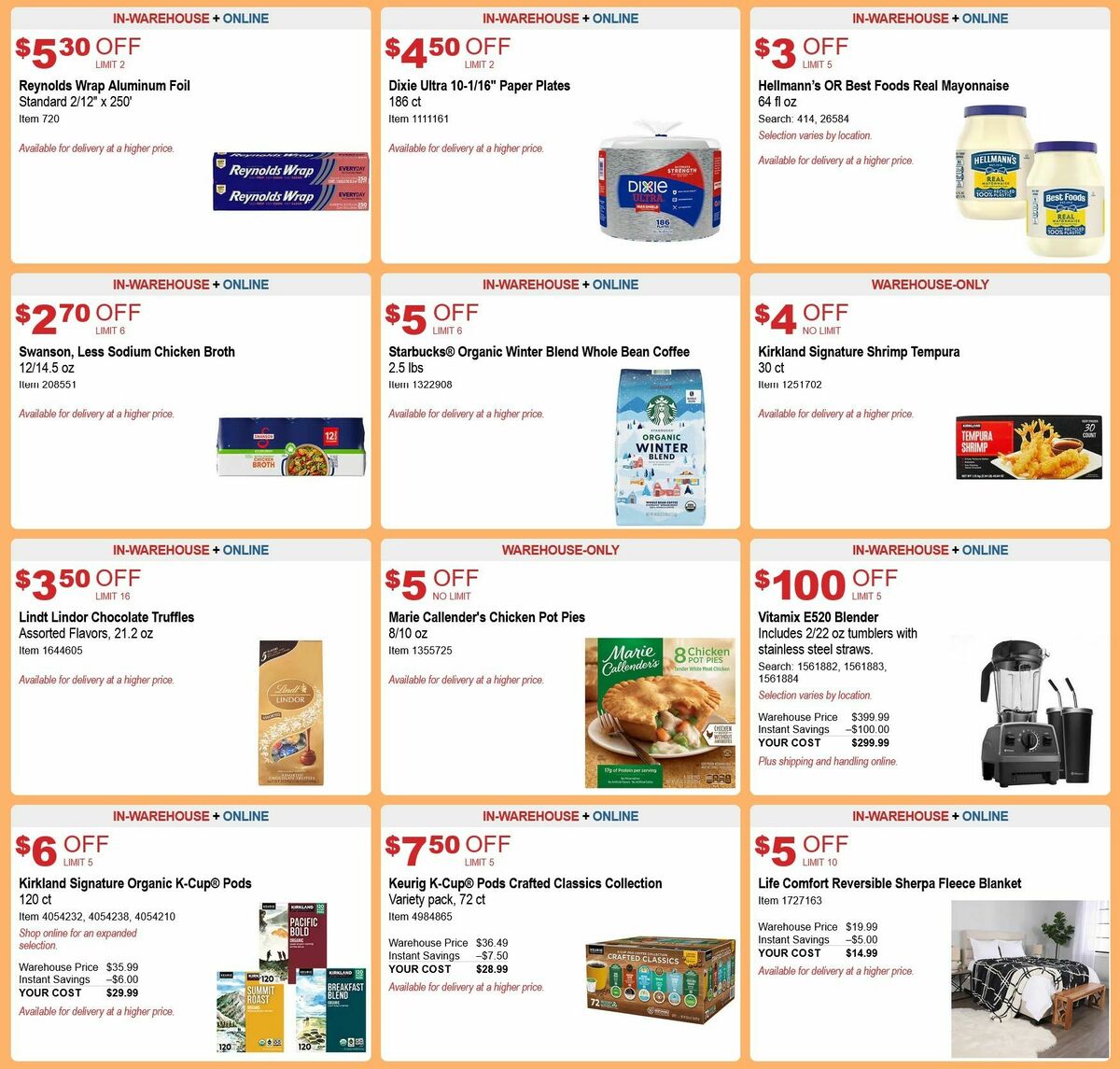 Costco Weekly Ad from October 25