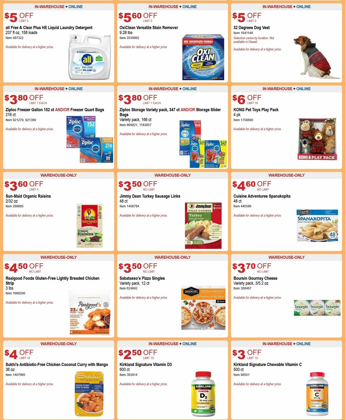 Costco Weekly Ad from October 25