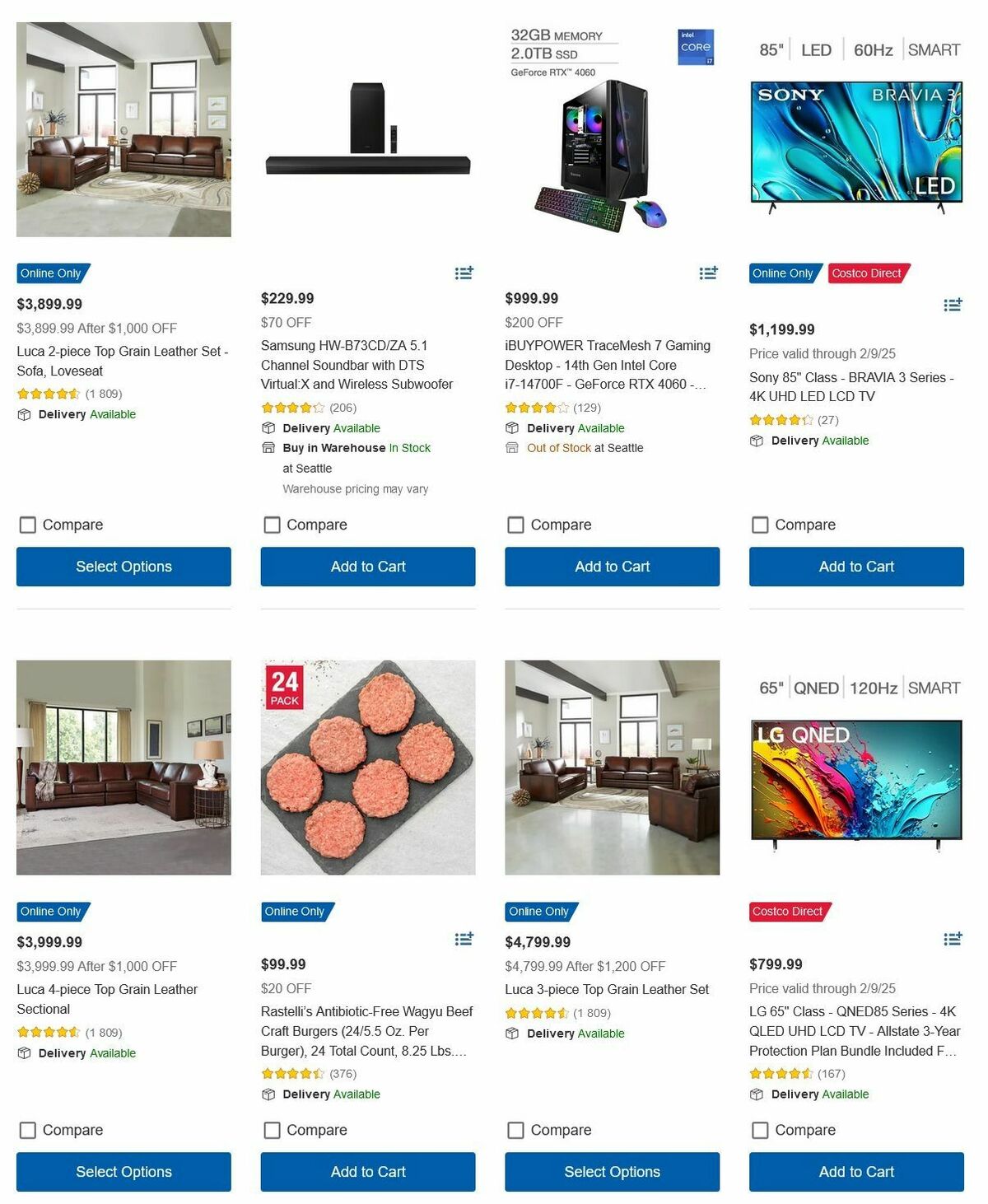 Costco Big Game Weekly Ad from January 19