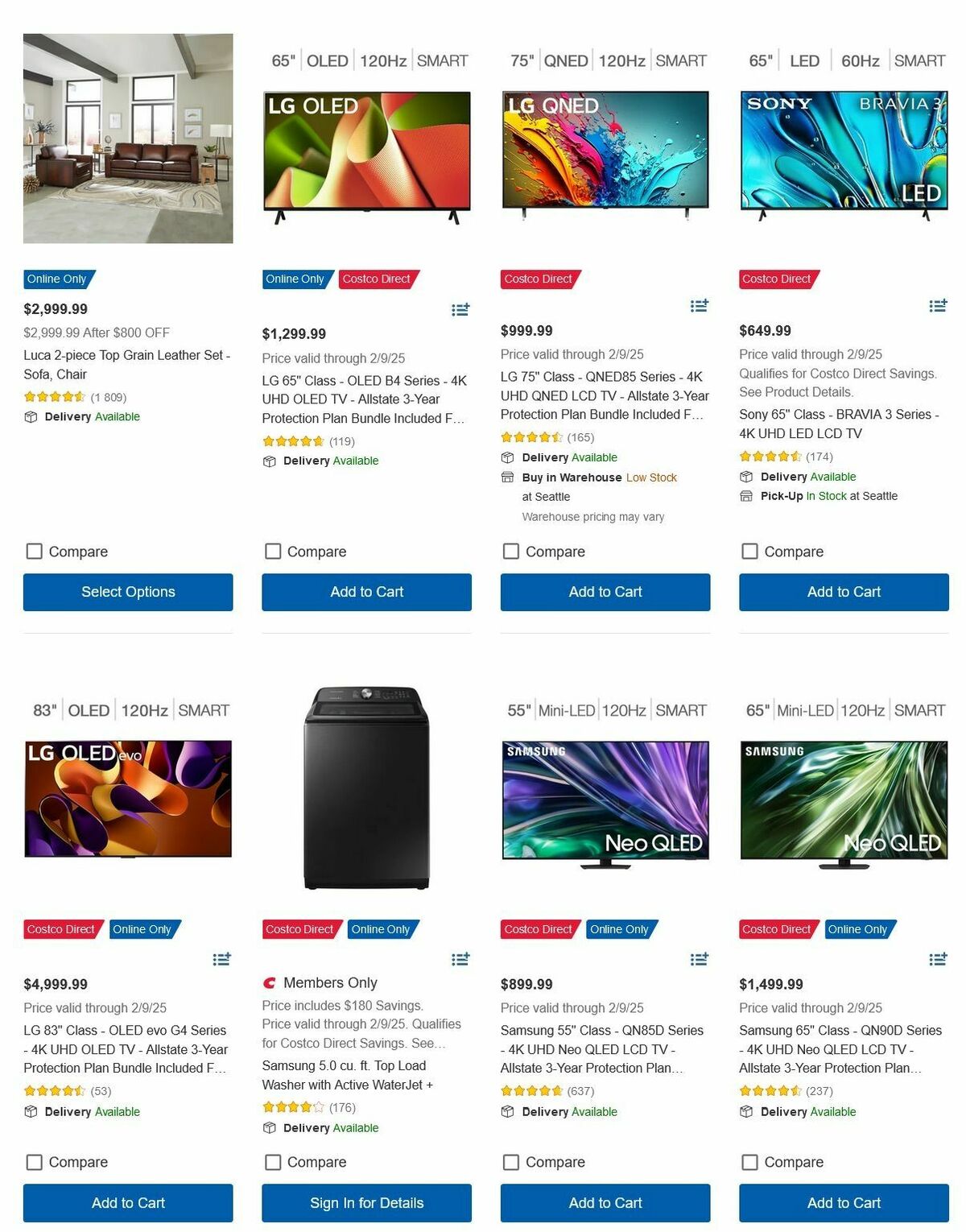 Costco Big Game Weekly Ad from January 19