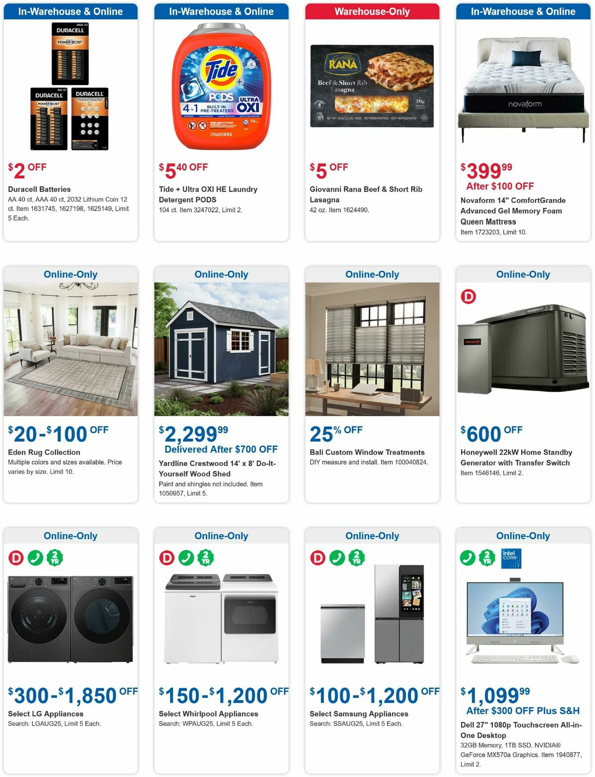 Costco Weekly Ad from July 30