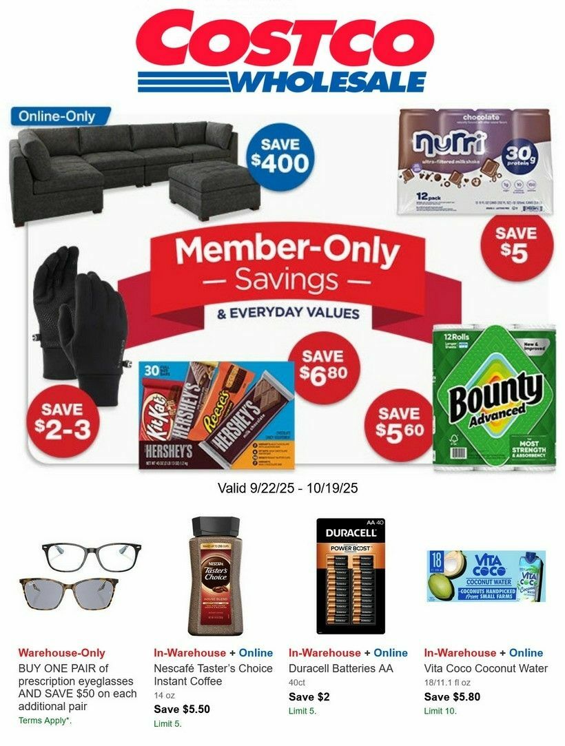 Costco Weekly Ad from September 22