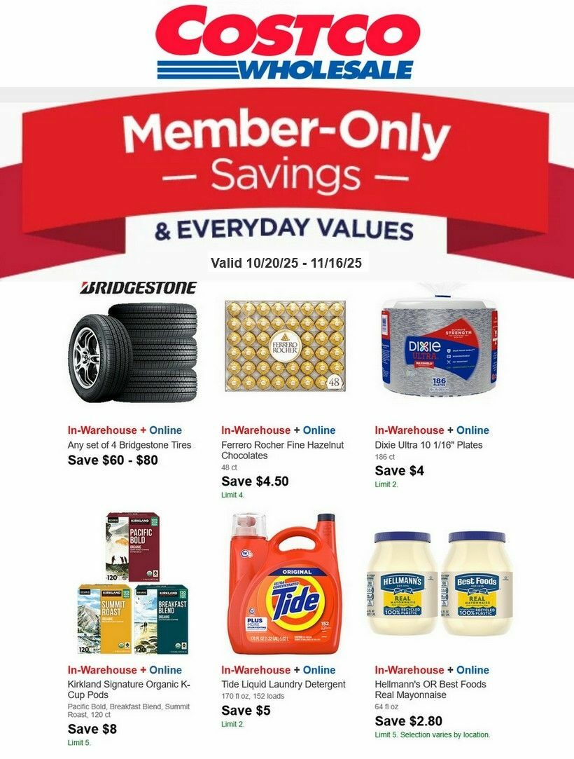 Costco Weekly Ad from October 20
