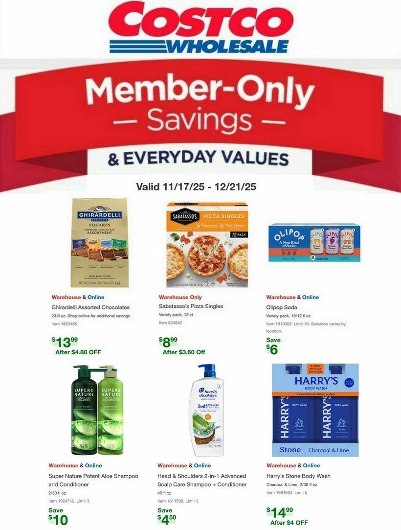Costco Weekly Ad from November 17