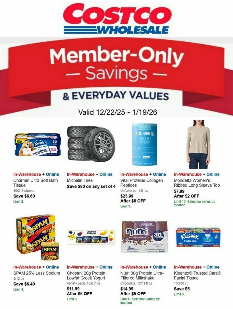 Costco Weekly Ad from December 22
