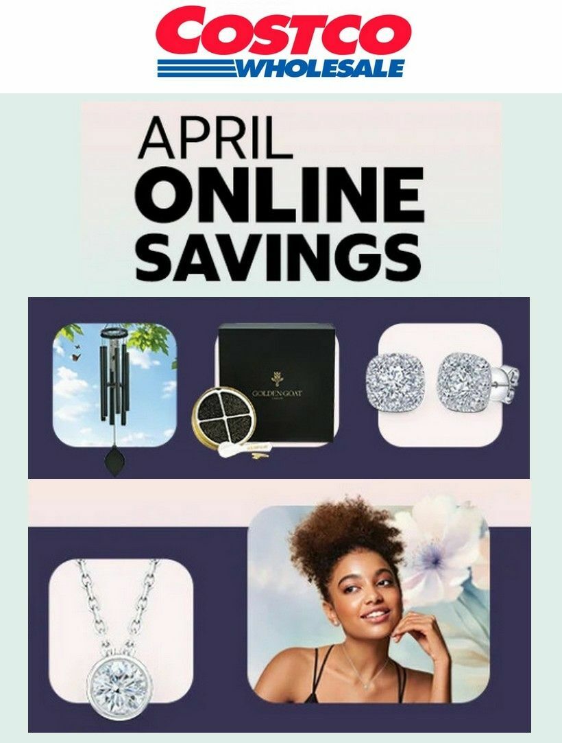 Costco April Online Savings Weekly Ad from April 1