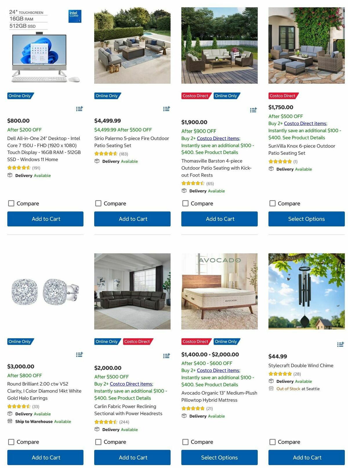 Costco April Online Savings Weekly Ad from April 1